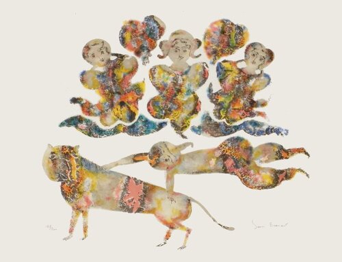 Spectacle à trois by Sakti Burman, Print for Sale on Singulart