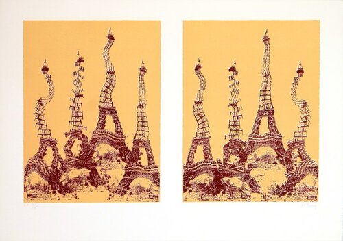 Tour Eiffel by Pol Bury, Print for Sale on Singulart