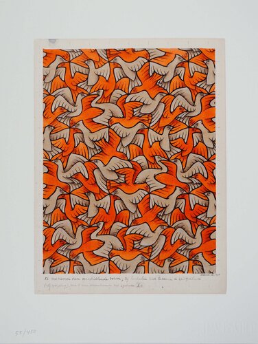 Nuée d'oiseaux di M. C. Escher, Stampa in vendita su Singulart