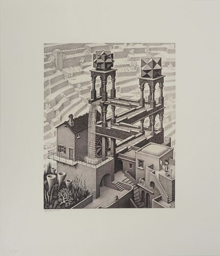 Cascade di M. C. Escher, Stampa in vendita su Singulart