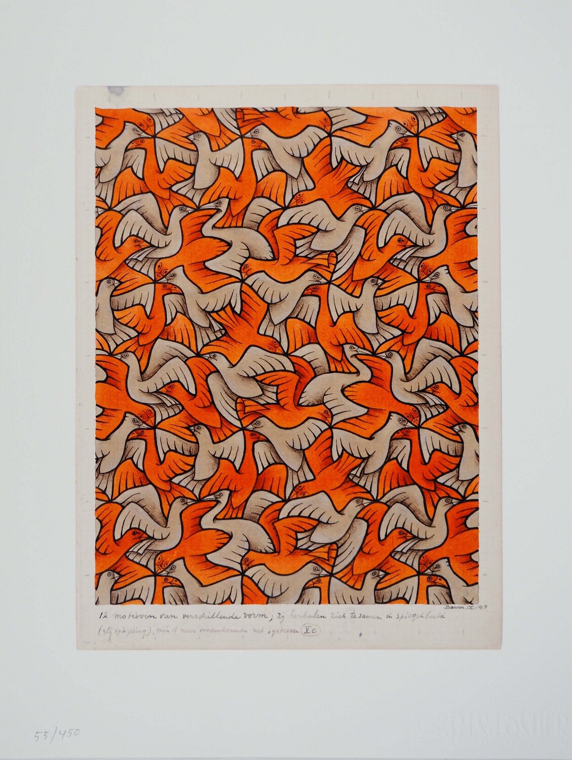 Nuée d'oiseaux M. C. Escher Stampa in vendita