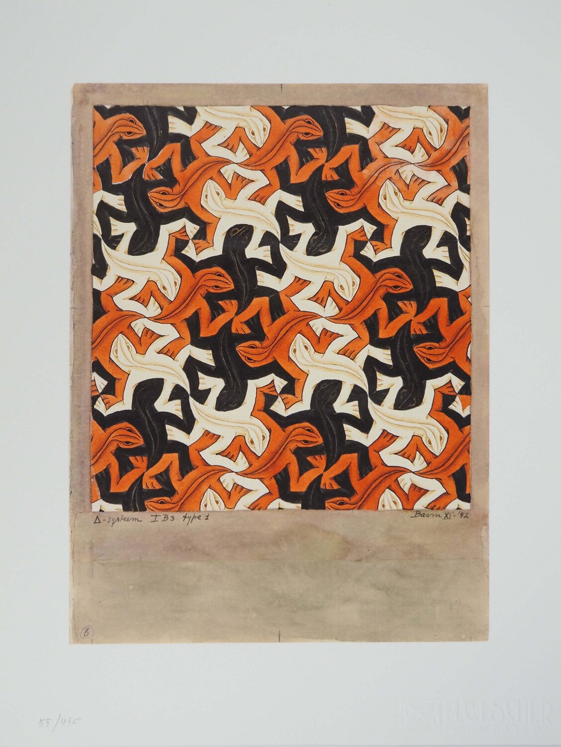 Lézards entremêlés M. C. Escher Impresión en venta