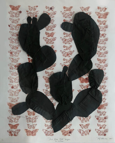 Time Does Not Forgive (New Landscape) Butterfly Suite by Margarita Cabrera, Work on Paper for Sale on Singulart