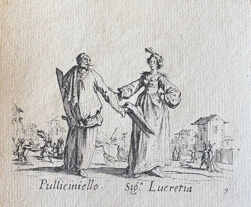 Pulliciniello — Sig. Lucretia by Jacques Callot, Print for Sale on Singulart