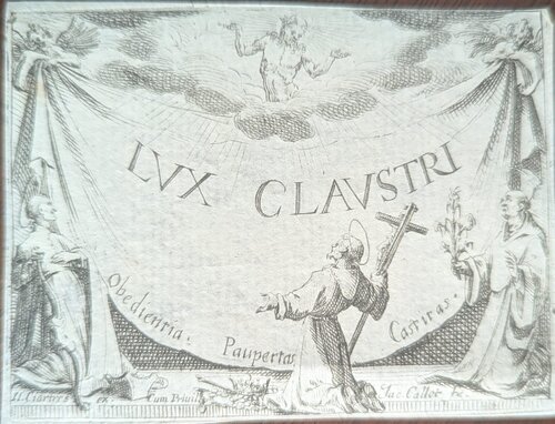 Frontispice (Lux Claustri) by Jacques Callot, 版画 for Sale on Singulart