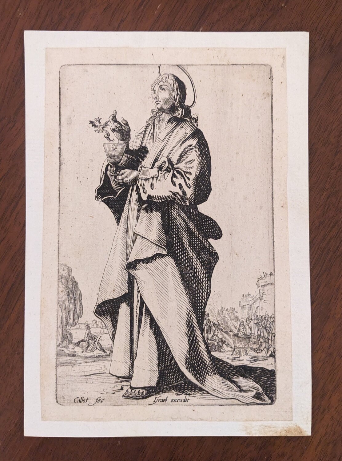 St. John the Evangelist Jacques Callot Stampa in vendita