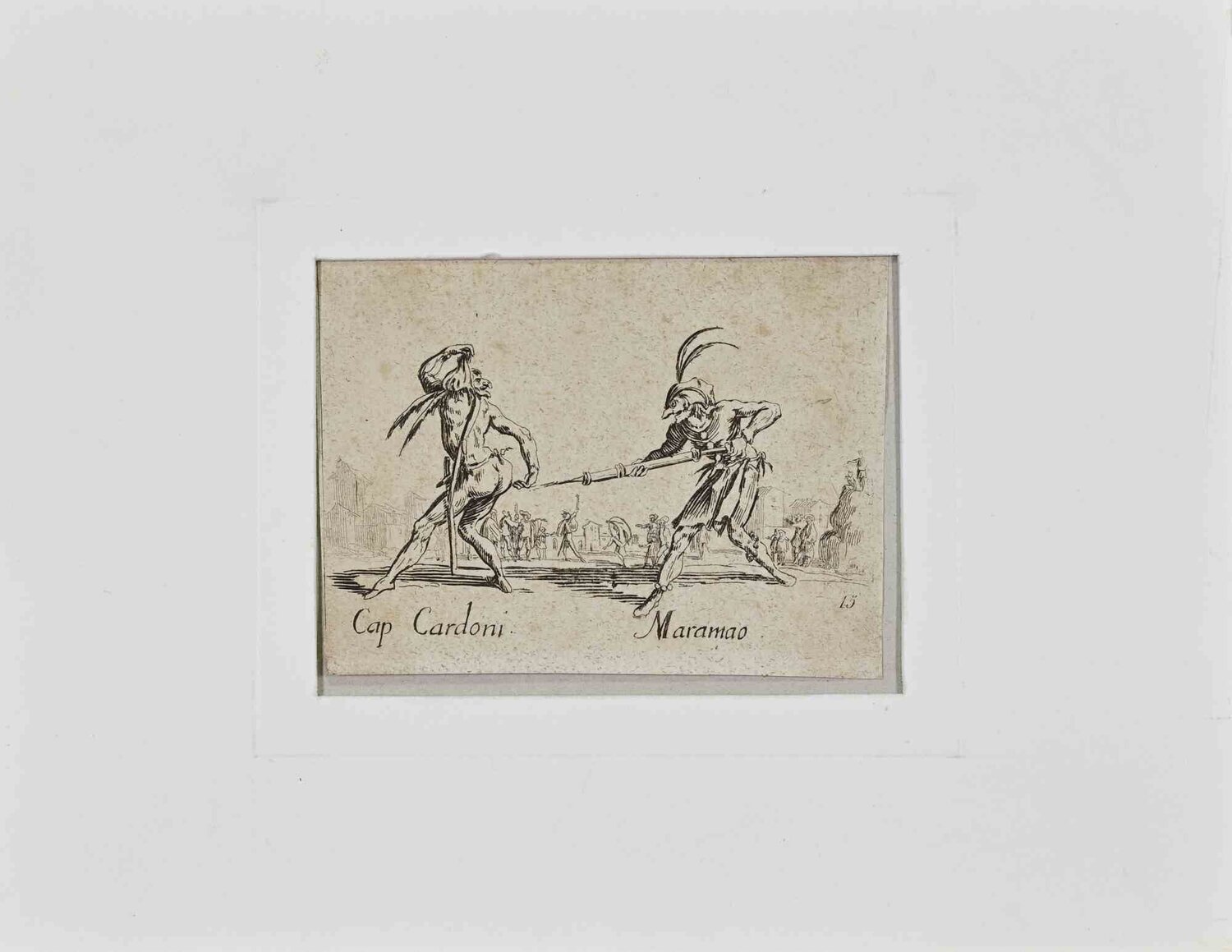 Cap. Cardoni and Maramao Jacques Callot Stampa in vendita