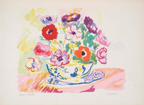 Bouquet coloré von Charles Camoin, Druck kaufen auf Singulart