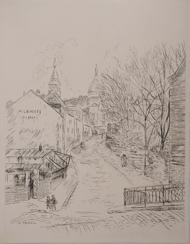 Montmartre, Gravure originale signée von Charles Camoin, Druck kaufen auf Singulart