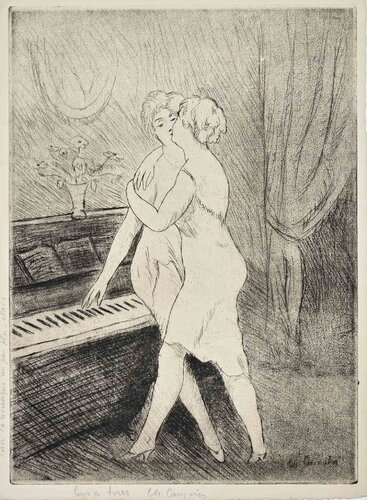 Les Deux Femmes au piano van Charles Camoin, Afdruk te koop op Singulart