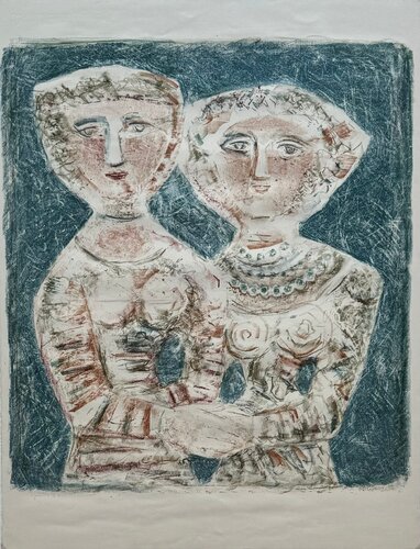 Le amiche von Massimo Campigli, Druck kaufen auf Singulart
