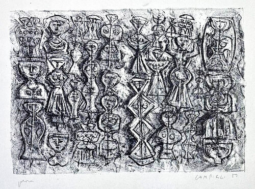 Folla di donne by Massimo Campigli, 版画 for Sale on Singulart