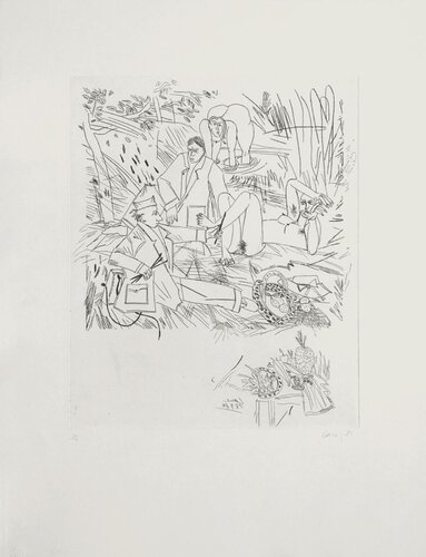 Petit déjeuner sur l'herbe (1er état) van Louis Cane, Afdruk te koop op Singulart