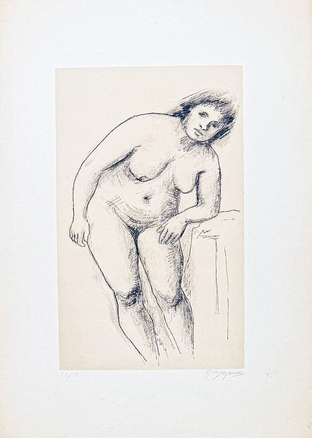 Giuseppe Capogrossi (1900–1972) - Lithograph on paper - 1943 Giuseppe Capogrossi Druck zu verkaufen