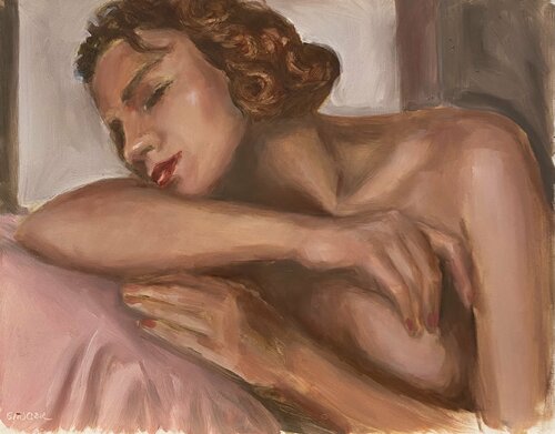 The Sleeper di Leslie Singer, Pittura in vendita su Singulart