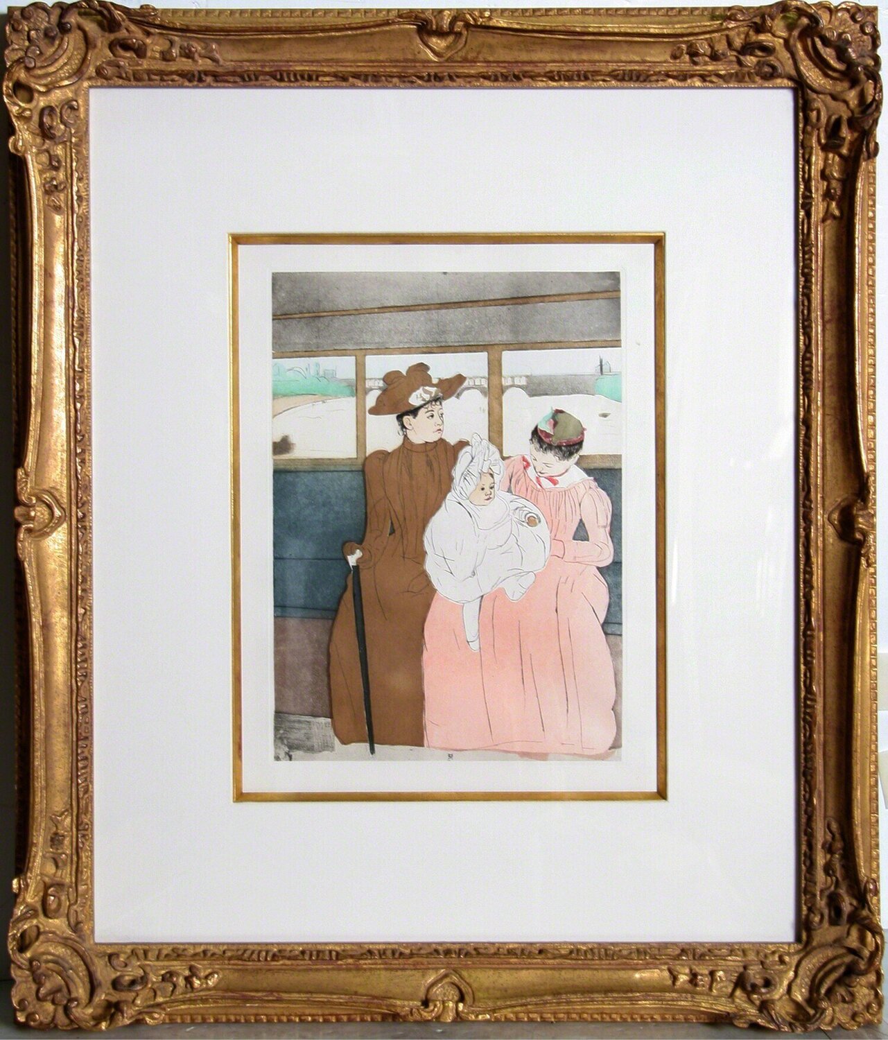 In the Omnibus Mary Cassatt Stampa in vendita