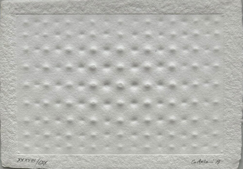 Superficie IV van Enrico Castellani, Werk op papier te koop op Singulart