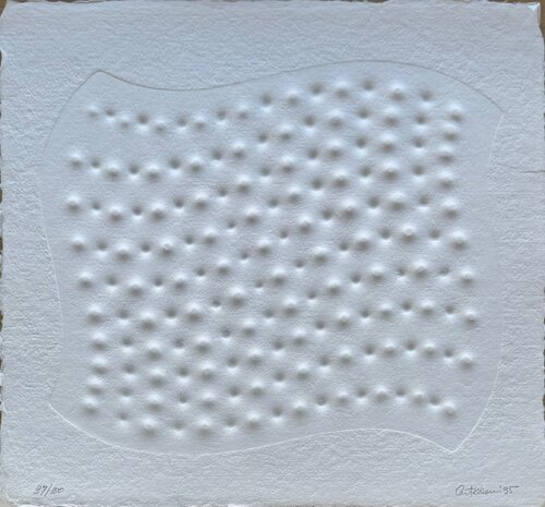 Superficie III van Enrico Castellani, Werk op papier te koop op Singulart