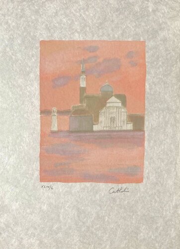 L'ile de San Giorgio au matin by Bernard Cathelin, Print for Sale on Singulart