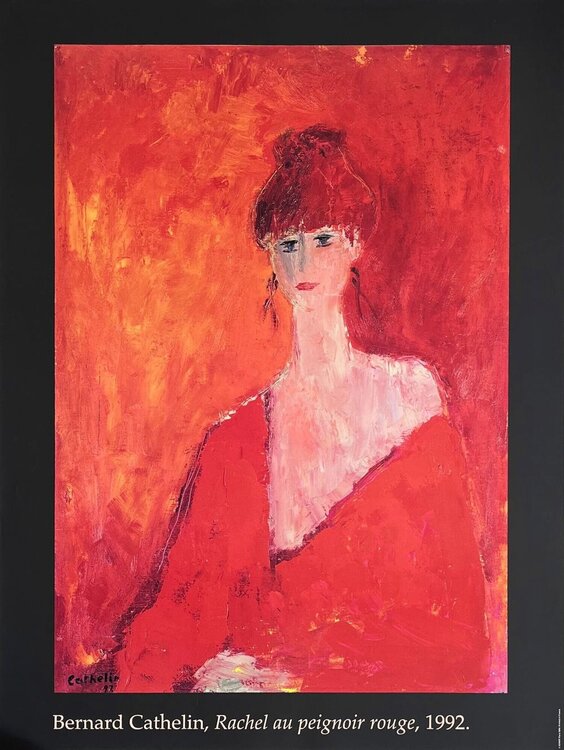 Rachel au peignoir Bernard Cathelin