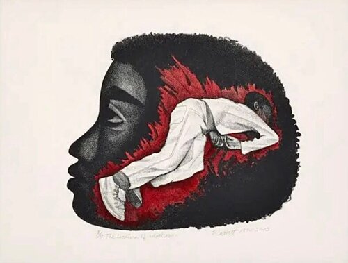 THE TORTURE OF MOTHERS di Elizabeth Catlett, Stampa in vendita su Singulart