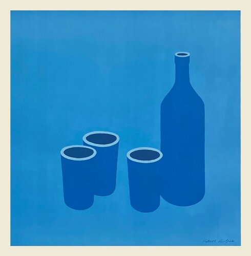 Bottle and cups von Patrick Caulfield, Druck kaufen auf Singulart