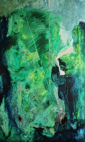 Hommage à André Breton van Klaus Feuchtinger, Schilderij te koop op Singulart