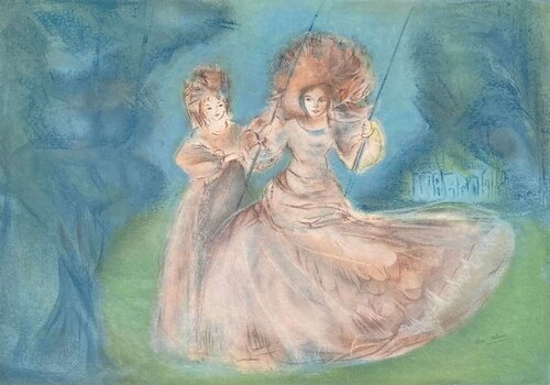 Sur la balançoire by Giorgio Celin, Print for Sale on Singulart