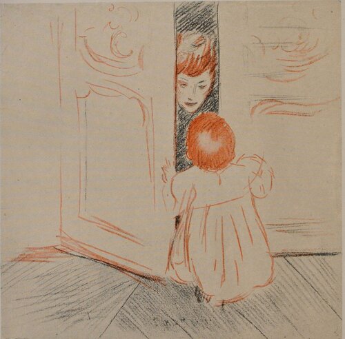 La porte entr'ouverte Paul César Helleu