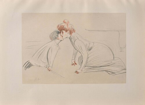 La tendresse de maman by Paul César Helleu, 版画 for Sale on Singulart