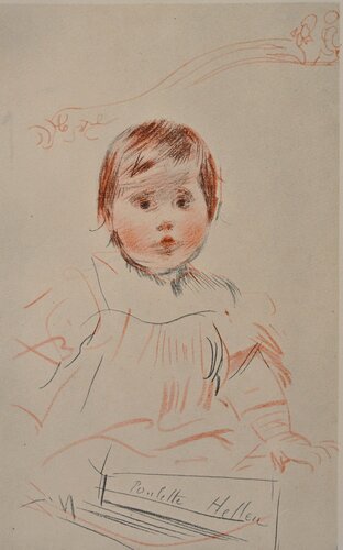 Le bébé sérieux von Paul César Helleu, Druck kaufen auf Singulart