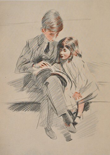 Le grand frère di Paul César Helleu, Stampa in vendita su Singulart