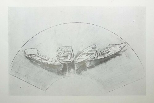 Les trois barques Paul César Helleu