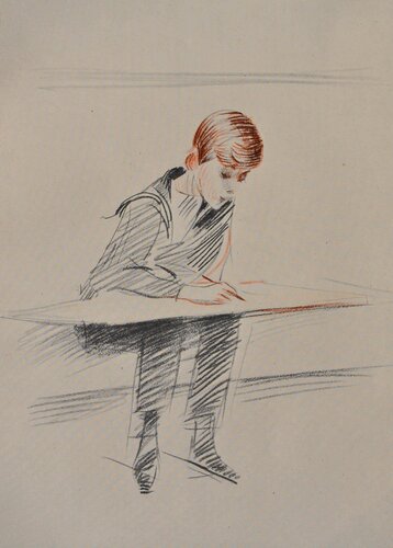 Le petit dessinateur van Paul César Helleu, Afdruk te koop op Singulart