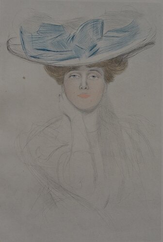 Le noeud bleu by Paul César Helleu, Print for Sale on Singulart