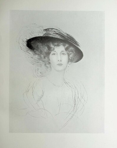 Le chapeau à plume van Paul César Helleu, Afdruk te koop op Singulart