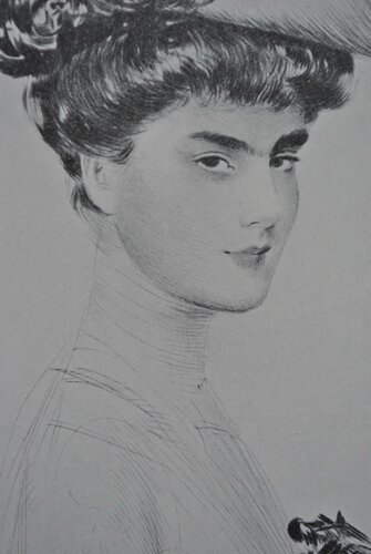 Le tricorne fleuri von Paul César Helleu, Druck kaufen auf Singulart