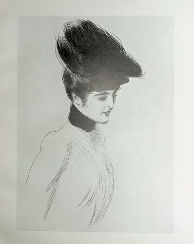 Le col de velours par Paul César Helleu, Édition en vente sur Singulart