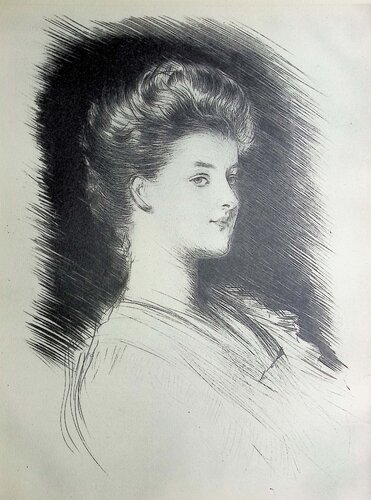 La duchesse d'Audiffret Pasquier von Paul César Helleu, Druck kaufen auf Singulart