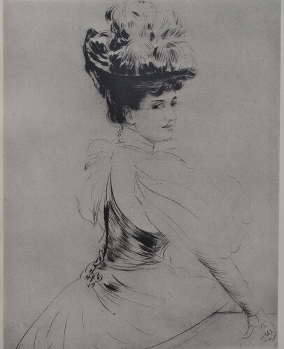 La comtesse rené de Béarn van Paul César Helleu, Afdruk te koop op Singulart