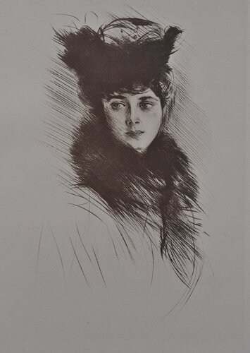 La comtesse de San Maritno van Paul César Helleu, Afdruk te koop op Singulart