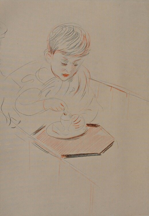L'oeuf à la coque Paul César Helleu