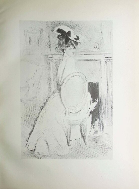 Le chapeau au noeud Paul César Helleu