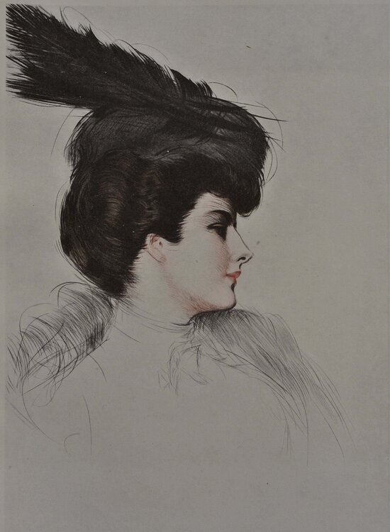 La dame à la toque Paul César Helleu