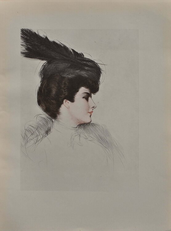 La dame à la toque Paul César Helleu