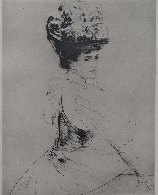 La comtesse rené de Béarn Paul César Helleu