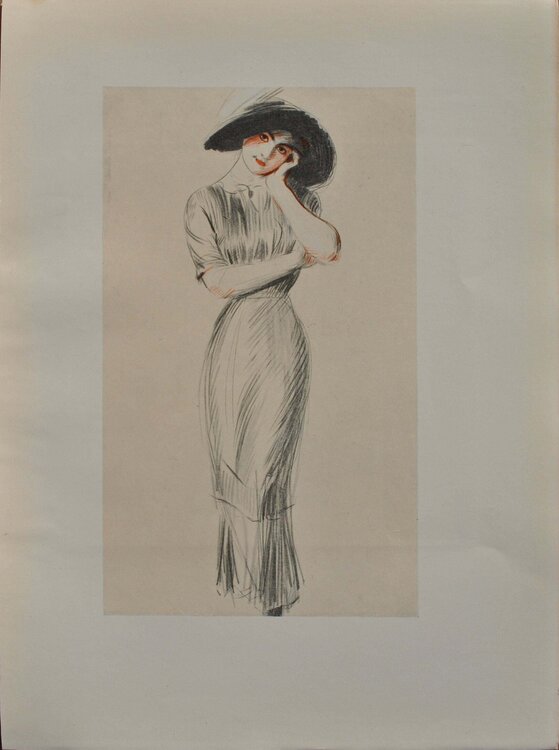 Mademoiselle Medjé Conquy timide Paul César Helleu