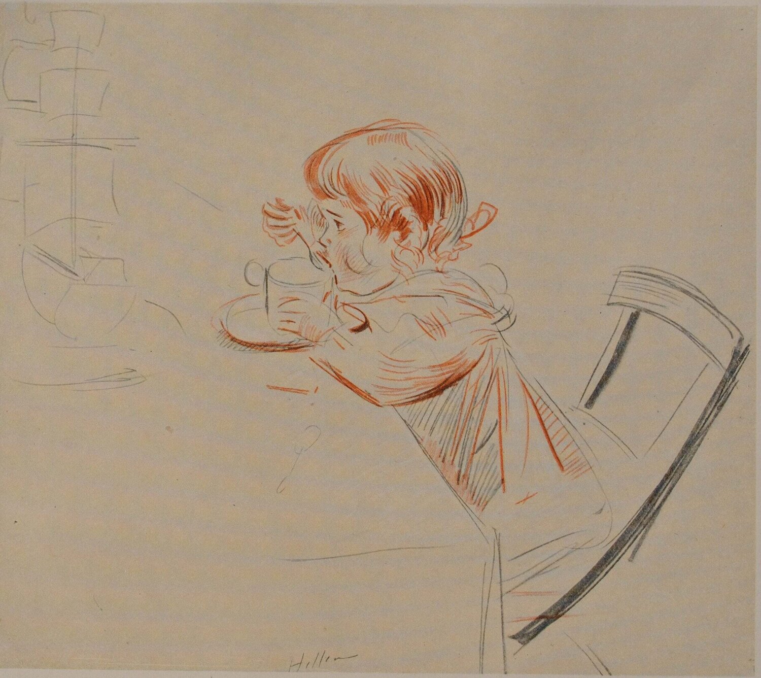 L'enfant attablé Paul César Helleu