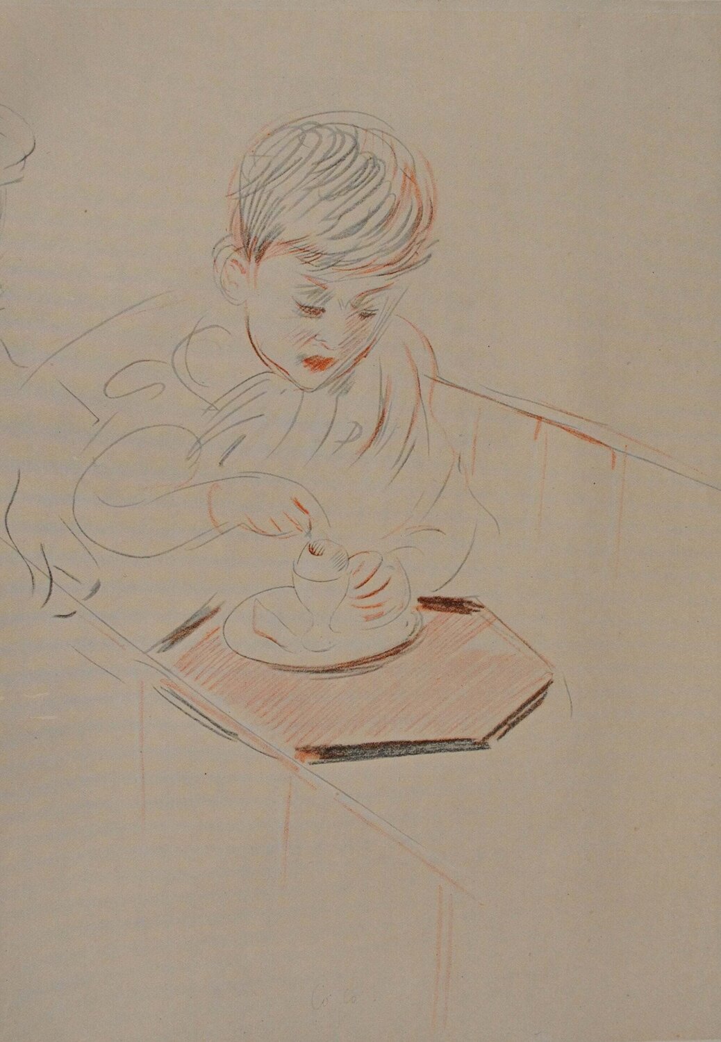 L'oeuf à la coque Paul César Helleu Druck zu verkaufen