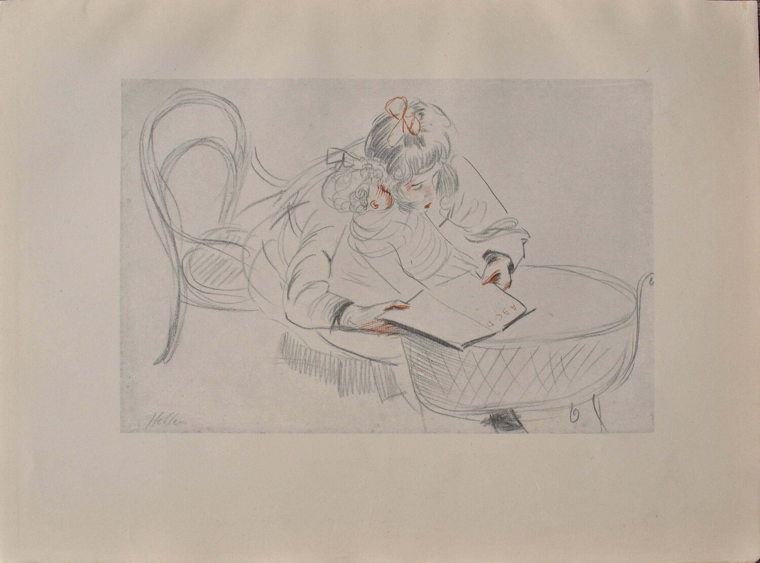 La lecture Paul César Helleu Impresión en venta